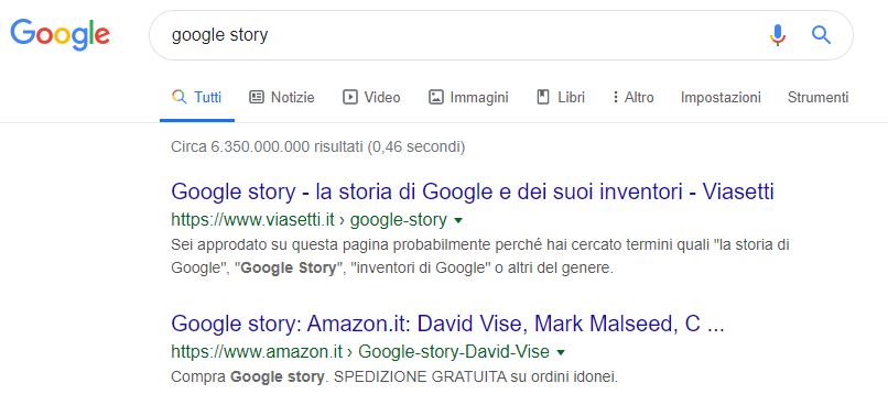 Google Story nel 2020