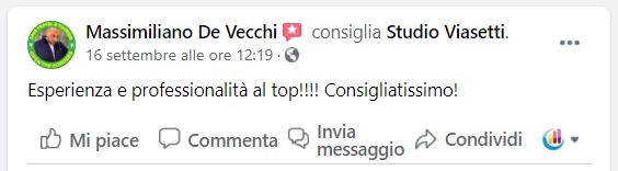 recensioni Viasetti da Facebook